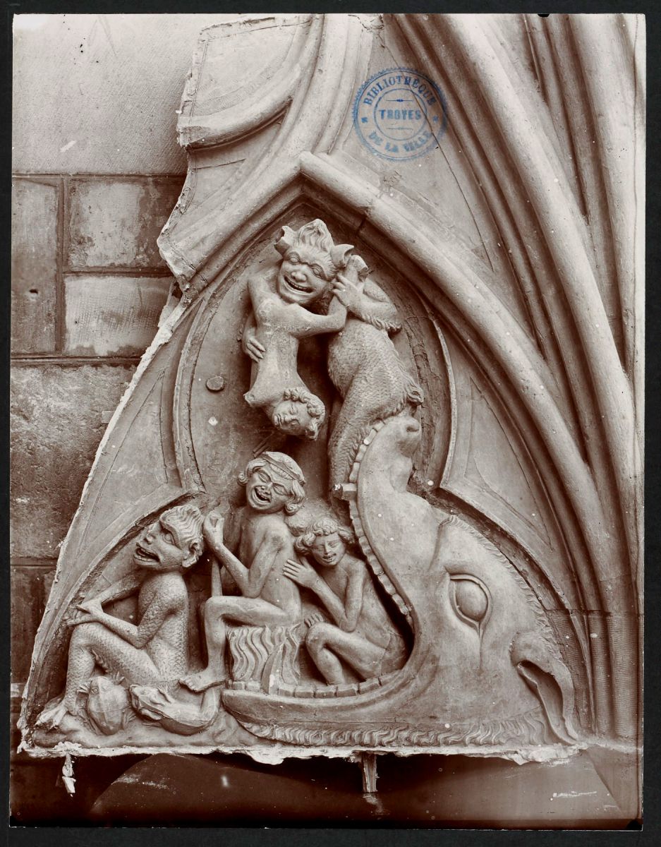 Église Saint-Urbain : l'entrée de l'Enfer, 19e siècle [Lancelot 67] 